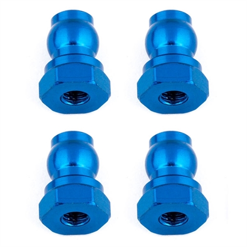 TEAM ASSOCIATED SHOCK BUSHINGS 10 MM BLUE ALUMINUM